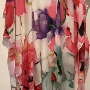 Do everything in love Watercolor Floral Kimono in Pink, Purple, Green
